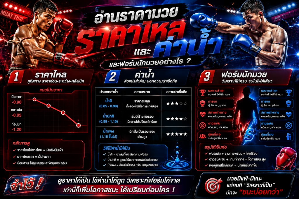 ราคามวยและข้อมูลนักมวย
