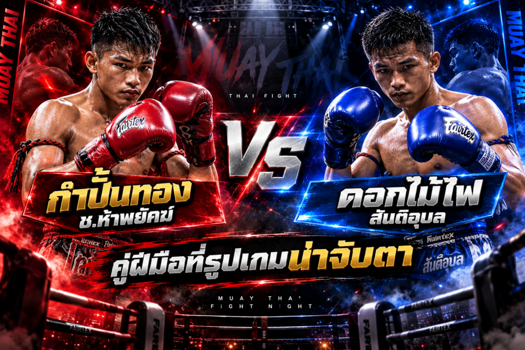 กำปั้นทองช.ห้าพยัคฆ์ VSดอกไม้ไฟสนติอุบล
