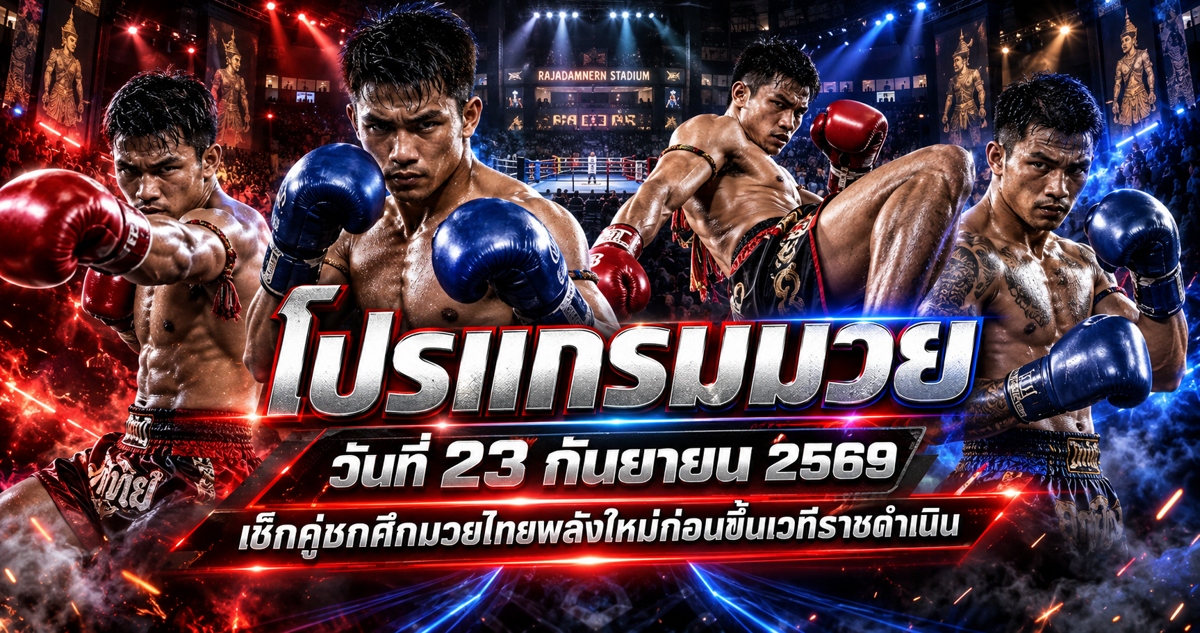โปรแกรมมวย23 กันยายน2569