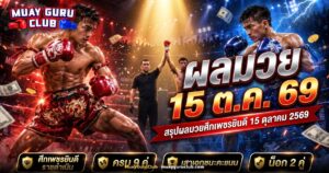 ภาพปกผลมวยศึกเพชรยินดี 15 ตุลาคม 2569 เวทีราชดำเนิน